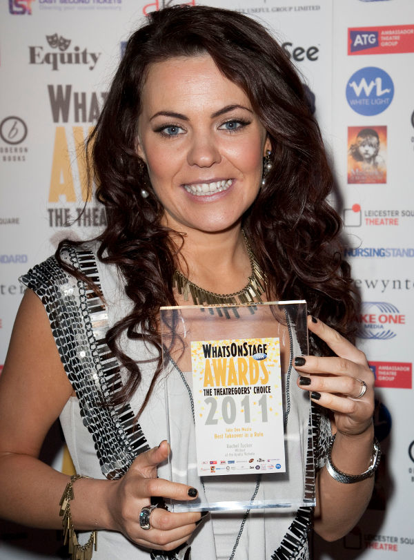 Rachel Tucker at the 2011 WhatsOnStage Awards