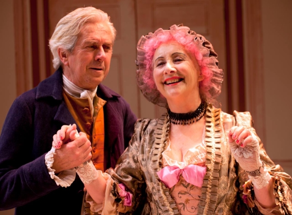 Star quality: Nicholas Le Prevost as Sir Anthony Absolute and Gemma Jones as Mrs Malaprop
