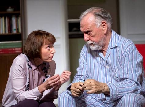 Lia Williams (Anne) and Kenneth Cranham (Andre) in The Father.