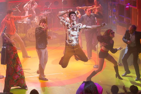 The cast of Sunny Afternoon during the press night curtain call