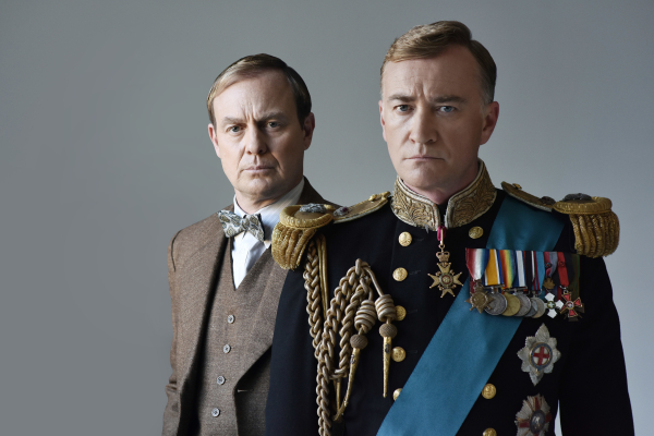 Jason Donovan as Lionel Logue with Raymond Coulthard as King George VI