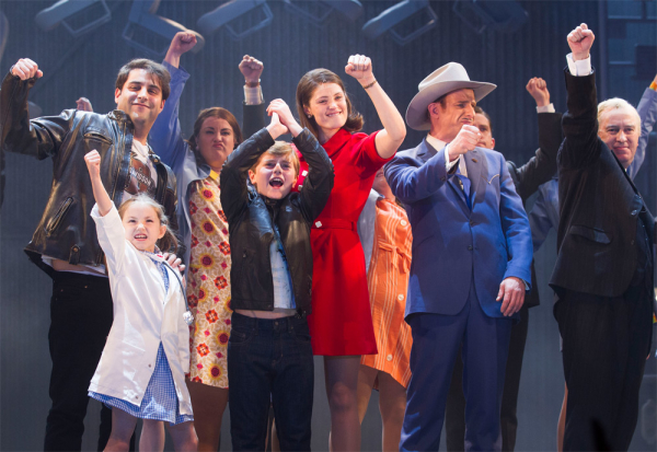 First night feeling: The cast of Made in Dagenham at last night&#39;s curtain call