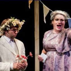 Tom Morss as Albert and Madeleine Bradbury Rance as Lady Billows in Albert Herring (Hampstead Garden Opera)