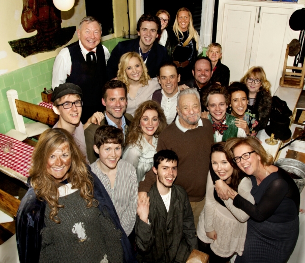 Stephen Sondheim with the cast of Sweeney Todd
