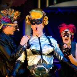 Sarah the Cook and The Rats in Dick Whittington: The Rock&#39;n&#39;Roll Panto