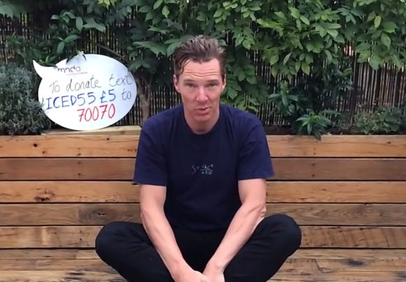 Benedict Cumberbatch gets in on the Ice Bucket action