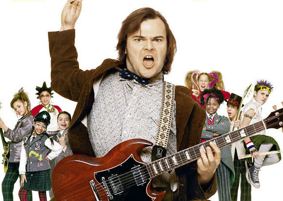 Getting read to rock Broadway - Jack Black in the movie School of Rock (2003)