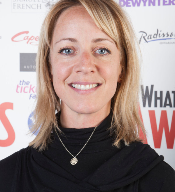 Claudie Blackley at the 2013 WhatsOnStage Awards