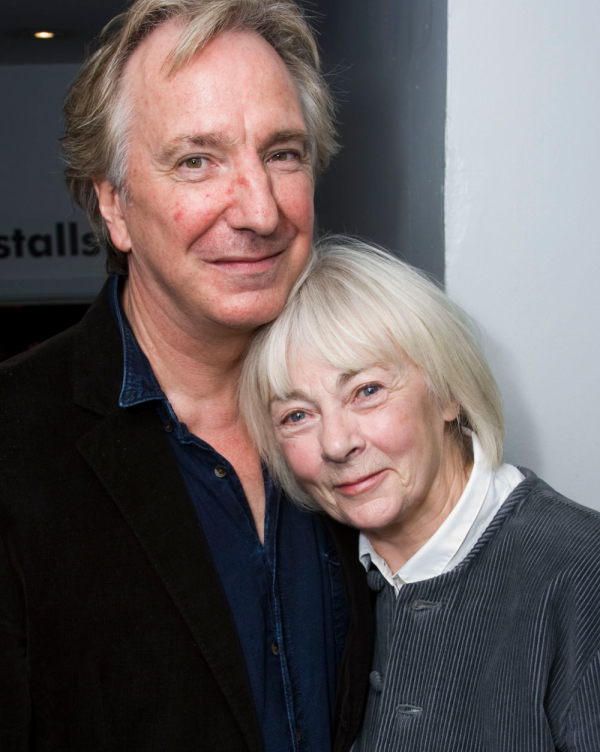 Geraldine McEwan with her Barchester Towers co-star Alan Rickman in 2008