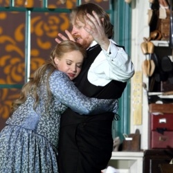 Rachell Nicholls as Eva with Iain Paterson (Hans Sachs) in The Mastersingers of Nuremberg (ENO)
