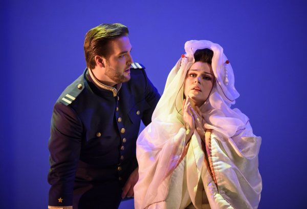 Brian Jagde as Lieutenant Pinkerton and Kristine Opolais as Cio-Cio-San in Madama Butterfly (Royal Opera House)