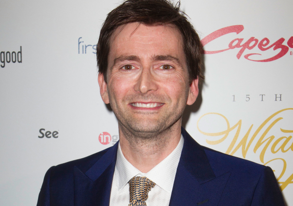 David Tennant at this year&#39;s WhatsOnStage Awards, where he won Best Actor in a Play for Richard II