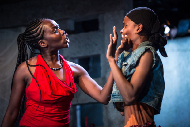 Faith Alabi and Letitia Wright in Eclipsed