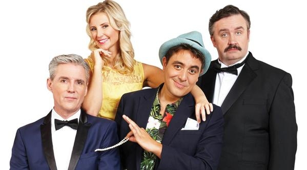 New Scoundrels: Michael Praed, Carley Stenson, Noel Sullivan and Mark Benton