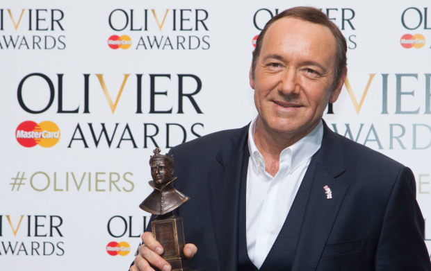 Kevin Spacey at the 2015 Olivier Awards, where he received a special award