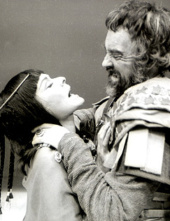 Richard Johnson with Janet Suzman in the RSC&#39;s Antony and Cleopatra