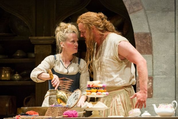 Mari Eriksmoen as Blonde and Tobias Kehrer as Osmin in DIe Entführung aus dem Serail (Glyndebourne)