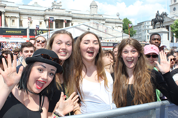Theatre goers enjoy the festivities at last year&#39;s West End Live