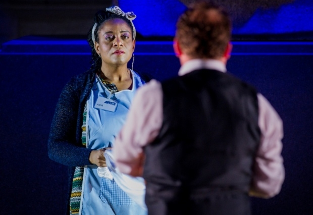 Gweneth-Ann Jeffers as Aida and Peter Auty as Radamès in Aida (Opera Holland Park)