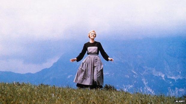 Julie Andrews in the 1965 film of The Sound of Music