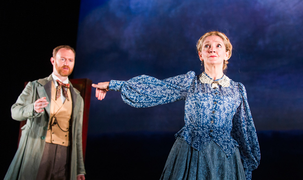Mark Gatiss (Shpigelsky) and Debra Gillett (Lizaveta) in Three Days in the Country