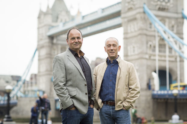 Nick Starr and Nicholas Hytner at Tower Bridge