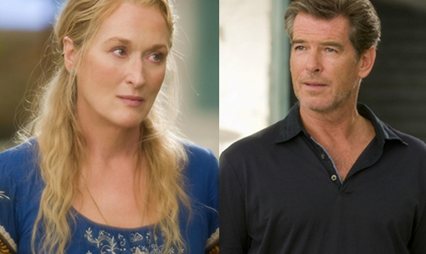 Meryl Streep and Pierce Brosnan in the 2008 movie Mamma Mia!