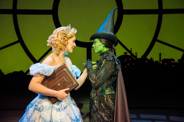 Savannah Stevenson (Glinda) and Emma Hatton (Elphaba) in Wicked, one of the participating shows
