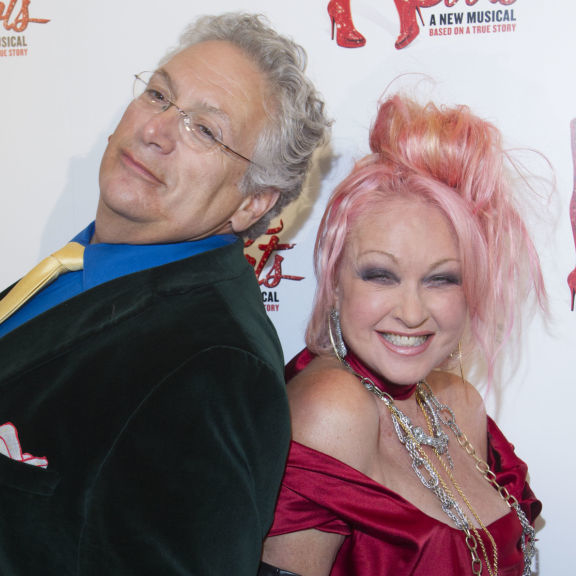 First night frolics: Harvey Fierstein and Cyndi Lauper at Kinky Boots