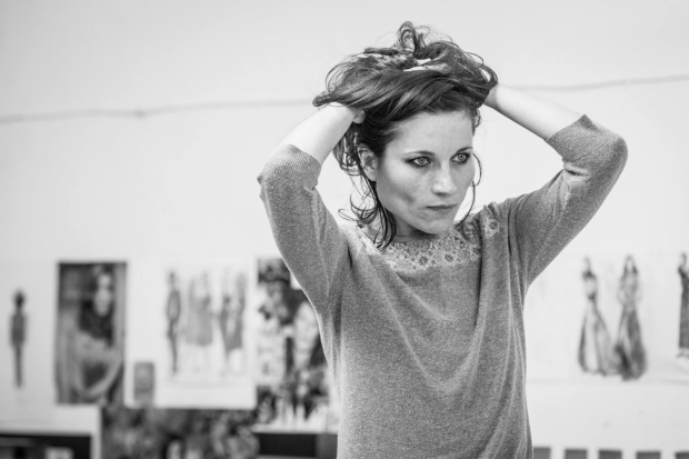 Kate Fleetwood in rehearsals for Medea