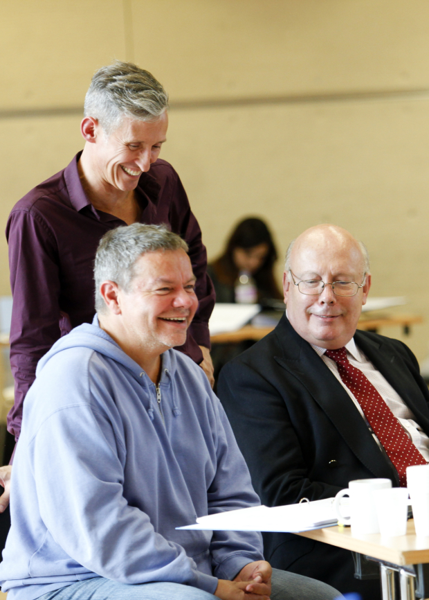 Trusty trio: Anthony Drewe, George Stiles and Julian Fellowes