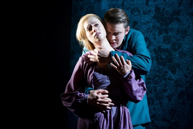 Susanna Hurrell as Mélisande and Jonathan McGovern as Pelléas in Pelléas et Mélisande (ETO)