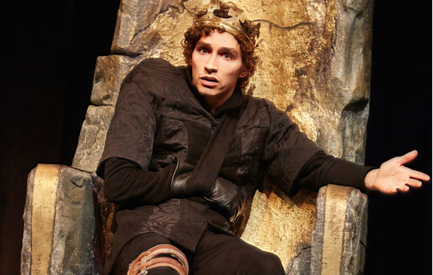 Robert Sheehan (Richard III) in The Wars of the Roses at The Rose Theatre